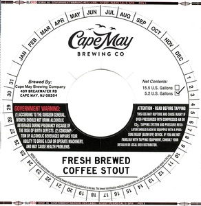 Fresh Brewed Coffee Stout September 2017