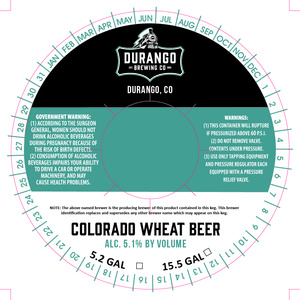 Durango Brewing Co Colorado Wheat