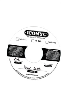 Iconyc Brewing Company Never Settle