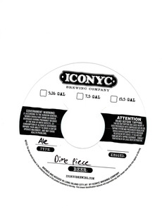 Iconyc Brewing Company Dime Piece September 2017