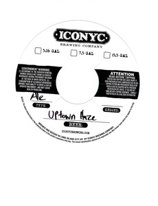 Iconyc Brewing Company Uptown Haze September 2017