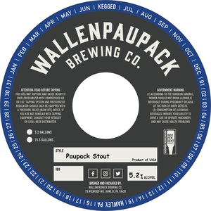 Wallenpaupack Brewing Company Paupack Stout