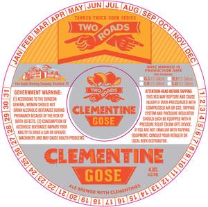 Two Roads Clementine Gose September 2017