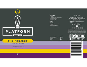 Platform Beer Co. The Project Pale Ale Series - Citra