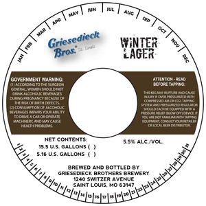 Griesedieck Brothers Winter Lager September 2017