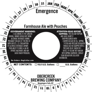 Emergence Farmhouse Ale With Peaches