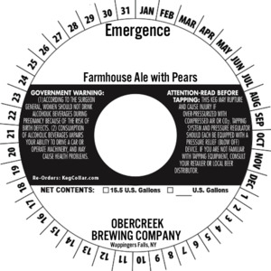 Emergence Farmhouse Ale With Pears