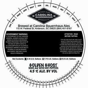 Golden Ghost Sour Ale With Hot Peppers