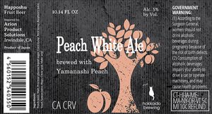 Hokkaido Brewing Peach White Ale