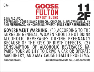 Goose Island Beer Co. Goose Fulton Street Blend October 2017