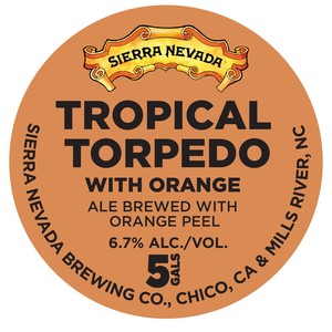 Sierra Nevada Tropical Torpedo With Orange October 2017