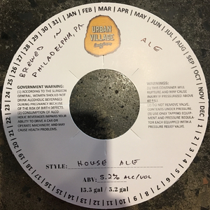 House Ale October 2017
