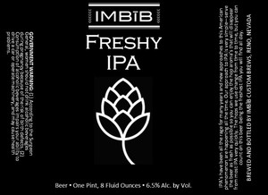 Imbib Custom Brews Freshy IPA October 2017