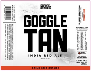 10 Barrel Brewing Co. Goggle Tan October 2017