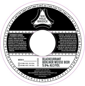 Six Mile Bridge Blackcurrant Berliner Weisse