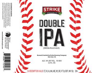 Strike Brewing Co Double IPA October 2017