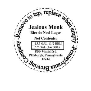 Jealous Monk Bier De Noel Lager 