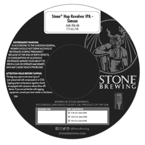 Stone Hop Revolver Ipa Simcoe October 2017