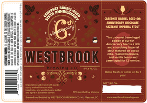 Westbrook Brewing Company Cabernet Barrel-aged 6th Anniversary October 2017