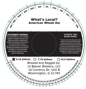 Lil Beaver Brewery What's Local?
