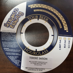 Hourglass Brewing Terere Saison October 2017