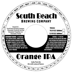 South Beach Brewing Company Orange IPA