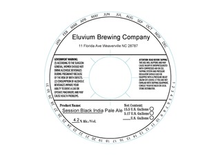 Eluvium Brewing Company Session Black India Pale Ale