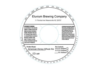 Eluvium Brewing Company American Honey Wheat Ale