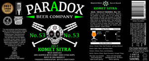 Paradox Beer Company Komet Sitra