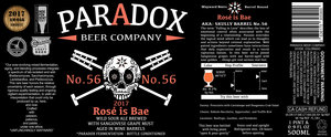 Paradox Beer Company Rose Is Bae October 2017