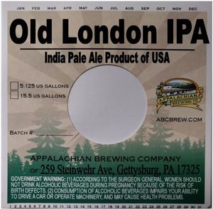 Appalachian Brewing Company Old London IPA October 2017