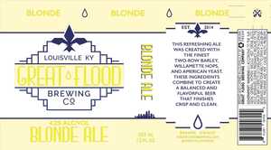 Great Flood Blonde Ale October 2017
