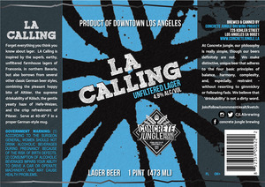 Concrete Jungle Brewing Project La Calling