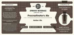 Denovo Procrastinator's Ale