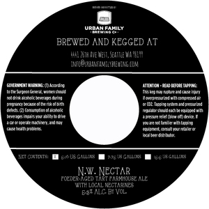 Urban Family Brewing Company N.w. Nectar