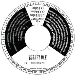 Burley Oak Sequoia Sap October 2017