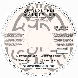 Cerebral Brewing October 2017