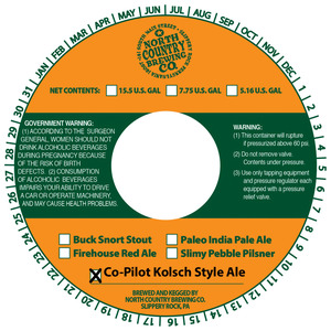 North Country Brewing Company Co-pilot Kolsch Style Ale