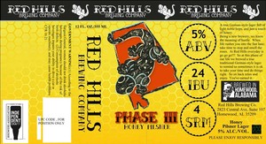Red Hills Brewing Company Phase Iii Pilsner Lager