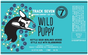 Wild Puppy Kettle Sour Berliner Weisse Style Ale November 2017