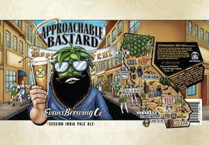 Evans Brewing Company Approachable Bastard India Pale Ale October 2017