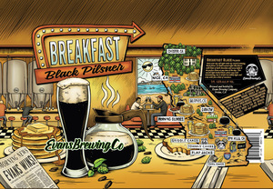 Evans Brewing Company Breakfast Black Pilsner