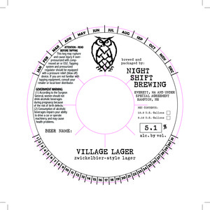 Night Shift Brewing Village Lager