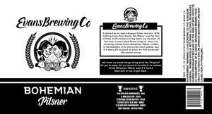 Evans Brewing Company Bohemian Pilsner October 2017