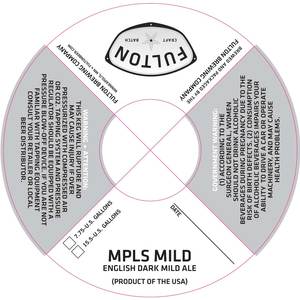 Fulton Mpls Mild English Dark Mild Ale October 2017