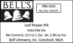 Bell's Leaf Peeper IPA October 2017