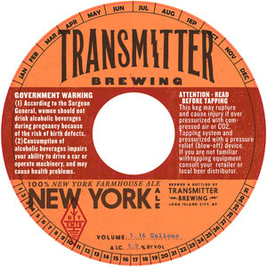 Transmitter Brewing New York Ale
