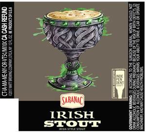 Saranac Irish Stout October 2017