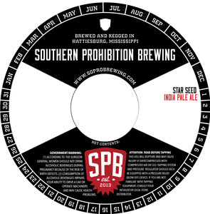 Southern Prohibition Brewing Star Seed October 2017