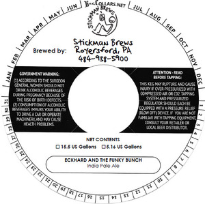 Stickman Brews Eckhard And The Funky Bunch